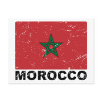 Morocco Vintage Flag Postcards