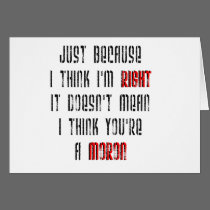 Moron cards