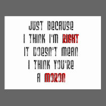 Moron postcards