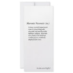 Moronic Neorosis: Custom Rack Card