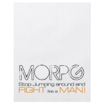 MORPG Stop Jumping Around and Fight Like a Man flyers
