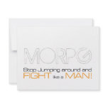 MORPG Stop Jumping Around and Fight Like a Man Personalized Invite