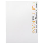 MORPG Stop Jumping Around and Fight Like a Man Letterhead
