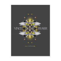 Morphic Angels Yellow Postcard