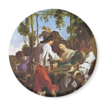 Morraspiel Outdoors By Johann Liss (Best Quality) Magnet