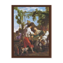 Morraspiel Outdoors By Johann Liss (Best Quality) Post Card