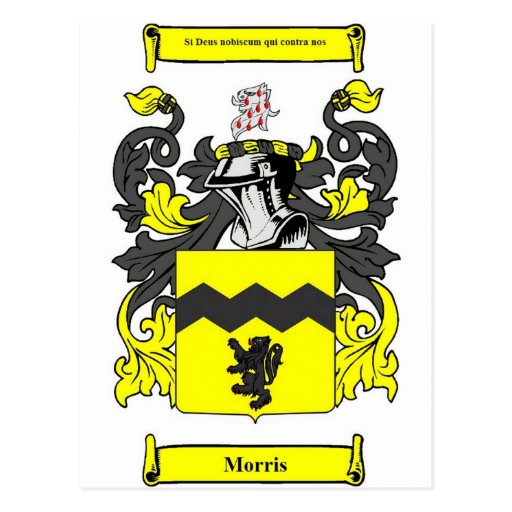 Morris (Irish) Coat of Arms Postcard Zazzle
