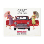 Morris Mini Minor 1963 Post Card