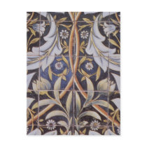 Morris tiles de Morgan postcards by MyOtherPlanet Morris tiles de Morgan postcards