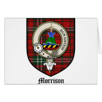 Morrison Clan Crest Badge Tartan cards by clan_badges Morrison Clan Crest Badge Tartan cards