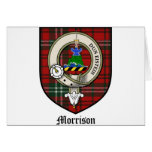 Morrison Clan Crest Badge Tartan cards