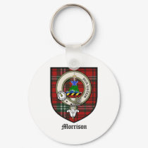 Morrison Clan Crest Badge Tartan keychains by clan_badges Morrison Clan Crest Badge Tartan keychains