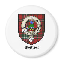 Morrison Clan Crest Badge Tartan Refrigerator Magnets