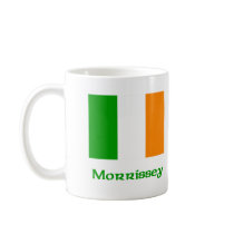 Morrissey Irish Flag mugs by NameGame Morrissey Irish Flag mugs