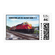 Morristown and Erie Railroad Engine # 22 stamps
