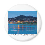 Morro Bay After Dark California Products Fridge Magnets