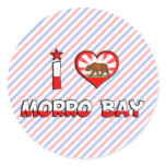 Morro Bay, CA Round Stickers