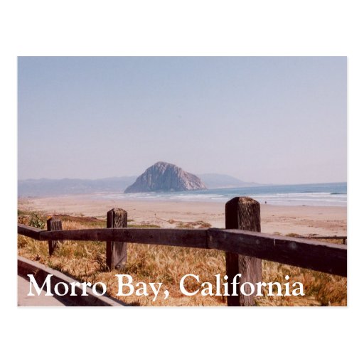 Morro Bay Morro Rock Central California Post Card