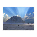 Morro Rock and Horses Post Card