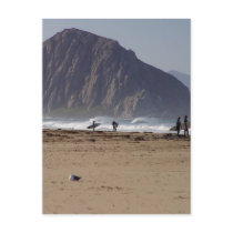 Morro Rock Beaches Surfers Postcards