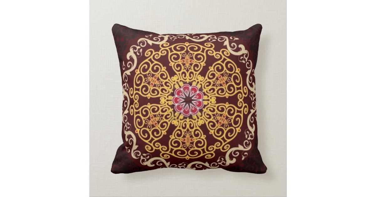 Morrocan Pattern Decorative Pillow Zazzle