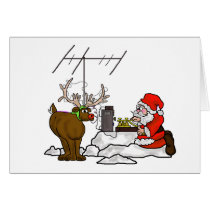 Morse Code CW Santa Christmas Card to Customize!