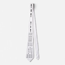 Morse Code "DAD" tie by Brownielocks