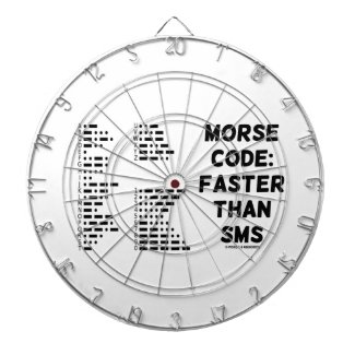 Morse Code: Faster Than SMS (International Morse) Dartboard With Darts