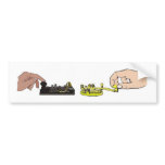 Morse Code Keys Bumper Sticker bumper stickers