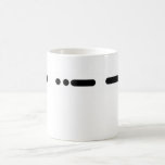 Morse Code "MUG" Mug by Brownielocks mugs