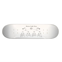 Morse Code Tree Diagram Skateboard Decks