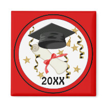 Mortar and Diploma Graduation 2012 - Customize Magnet