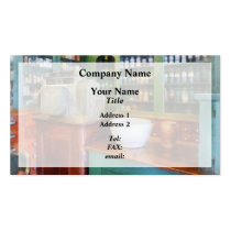 Mortar and Pestle in Pharmacy business cards