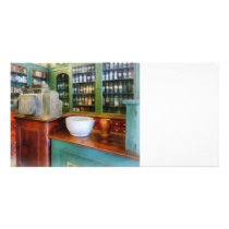 Mortar and Pestle in Pharmacy photo cards