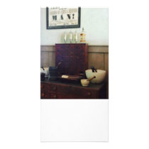 Mortar and Pestles on Desk Picture Card