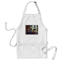 Mortar, Pestle and Bottles by Window aprons