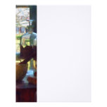 Mortar, Pestle and Bottles by Window Letterhead Template