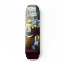 Mortar, Pestle and Bottles by Window skateboards