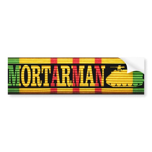Mortarman M125A1 Bumper Sticker zazzle_bumpersticker