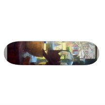 Mortero, maja y botellas por la ventana patinetas personalizadas