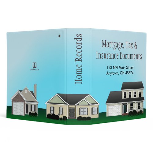 Mortgage, Tax and Insurance Documents Avery Binder binder