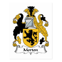 Morton Family Crest Post Card