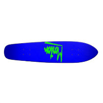 morton og lime/blue deck skateboards by mortonskates morton og lime/blue deck skateboards