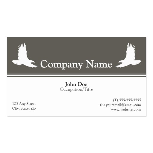 Mortuary Business Card (front side)