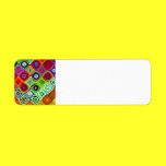 Mosaic Abstract Fine Fractal Art labels