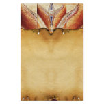 MOSAIC ANGEL  Brown Parchment stationery