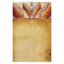 MOSAIC ANGEL  Brown Parchment Customized Stationery