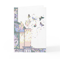 Mosaic Bat Mitzvah Greeting Card