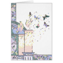 Mosaic Bat Mitzvah Greeting Card