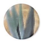 Mosaic Blue Agave 1 Glow Fridge Magnets